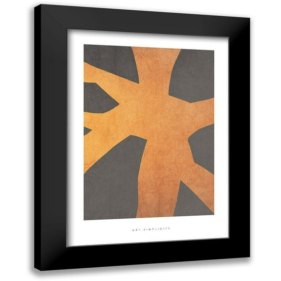 Design Fabrikken 11x14 Black Modern Framed Museum Art Print Titled - Art Simplicity 2