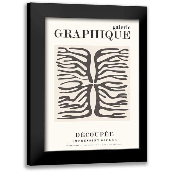 Design Fabrikken 11x14 Black Modern Framed Museum Art Print Titled - Graphique 10