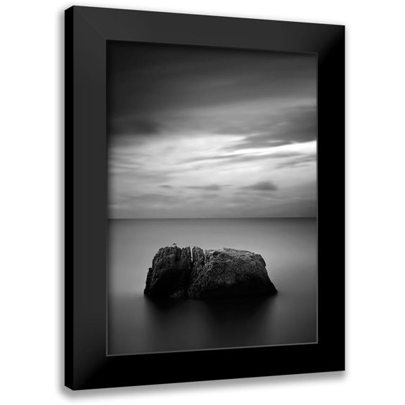 Design Fabrikken 11x14 Black Modern Framed Museum Art Print Titled - Rock One