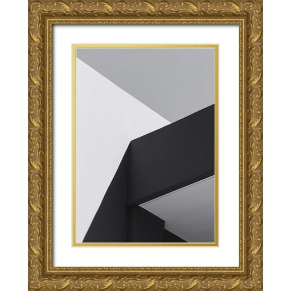 Design Fabrikken 11x14 Gold Ornate Wood Framed with Double Matting Museum Art Print Titled - Architecture 1