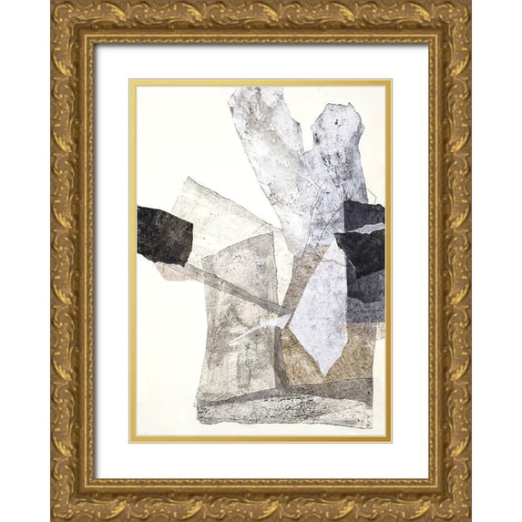 Design Fabrikken 11x14 Gold Ornate Wood Framed with Double Matting Museum Art Print Titled - Organza 1