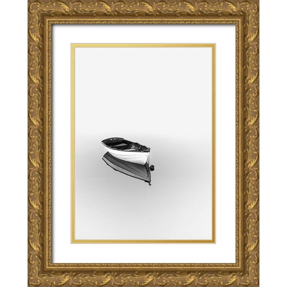 Design Fabrikken 11x14 Gold Ornate Wood Framed with Double Matting Museum Art Print Titled - Solemn