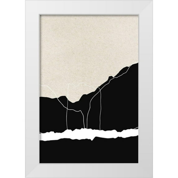 Design Fabrikken 11x14 White Modern Wood Framed Museum Art Print Titled - Apart