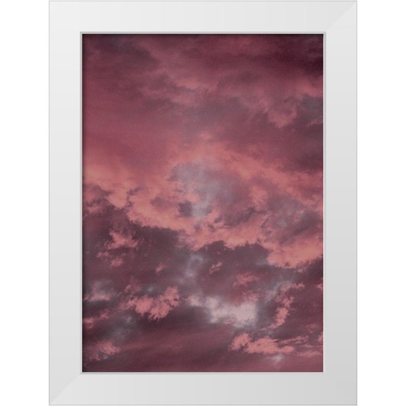 Design Fabrikken 11x14 White Modern Wood Framed Museum Art Print Titled - Pink Sky