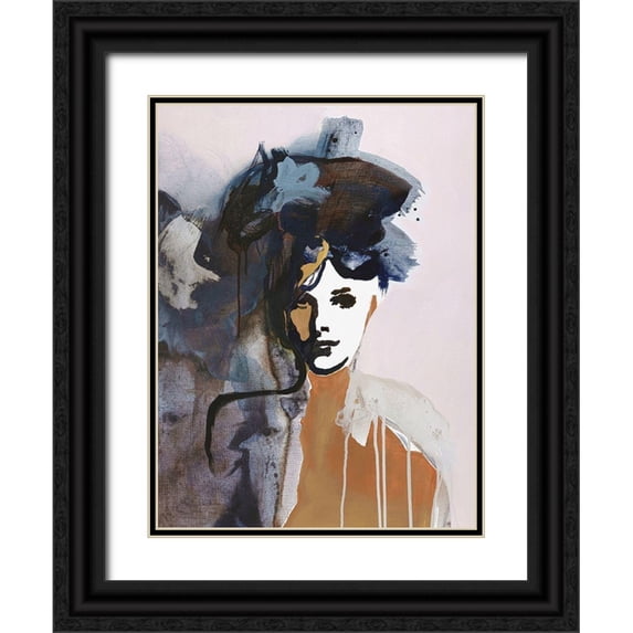 Design Fabrikken 12x14 Black Ornate Wood Framed with Double Matting Museum Art Print Titled - Colorful Life 1