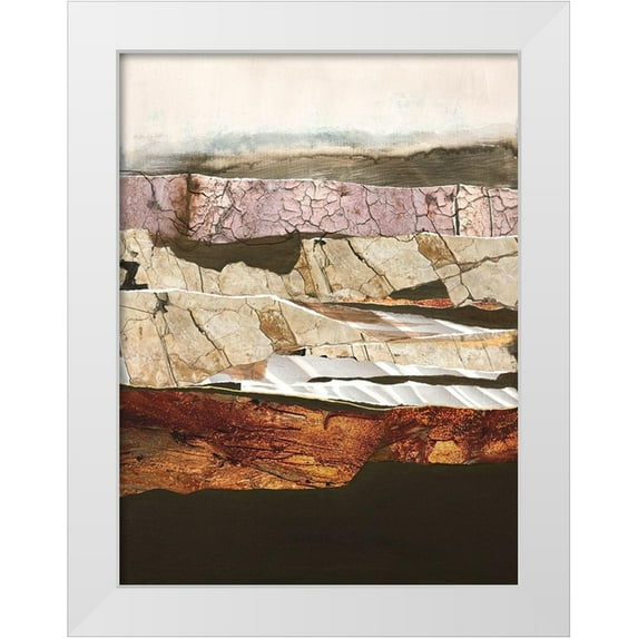 Design Fabrikken 12x14 White Modern Wood Framed Museum Art Print Titled - Element Earth