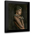 thumbnail image 1 of Design Fabrikken 13x18 Black Modern Framed Museum Art Print Titled - Tribal Woman, 1 of 5