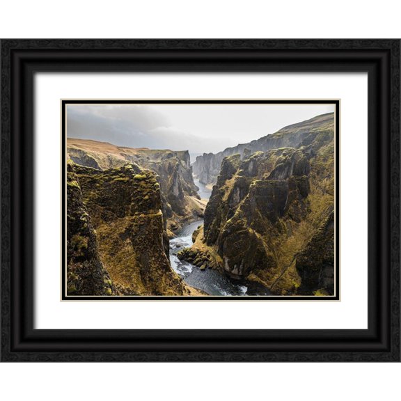 Design Fabrikken 14x11 Black Ornate Wood Framed with Double Matting Museum Art Print Titled - Bishop 8