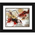 thumbnail image 1 of Design Fabrikken 14x12 Black Ornate Wood Framed with Double Matting Museum Art Print Titled - Flower Fall, 1 of 4