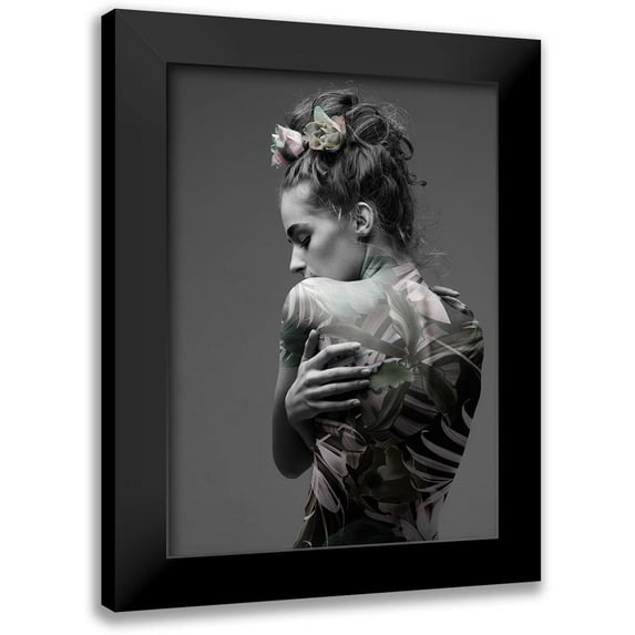 Design Fabrikken 14x18 Black Modern Framed Museum Art Print Titled - Jungle Fashion 1
