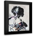 thumbnail image 1 of Design Fabrikken 14x18 Black Modern Framed Museum Art Print Titled - Pink Fluence 1, 1 of 5