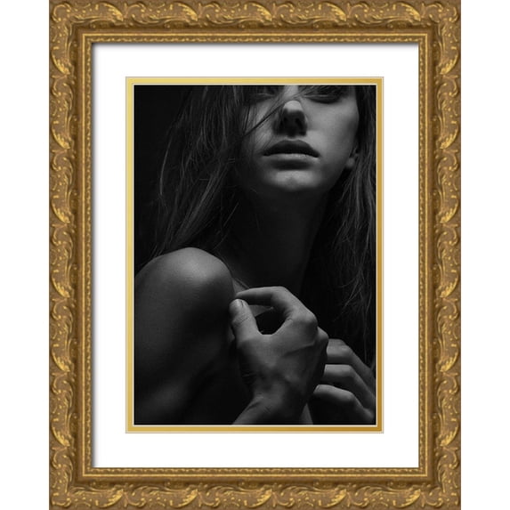 Design Fabrikken 14x18 Gold Ornate Wood Framed with Double Matting Museum Art Print Titled - My Love