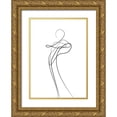 thumbnail image 1 of Design Fabrikken 14x18 Gold Ornate Wood Framed with Double Matting Museum Art Print Titled - Shape of You 1, 1 of 4