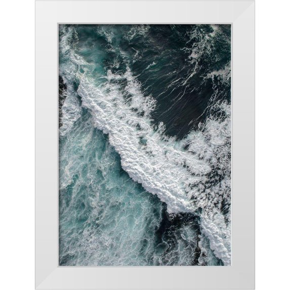 Design Fabrikken 14x18 White Modern Wood Framed Museum Art Print Titled - From Above 9