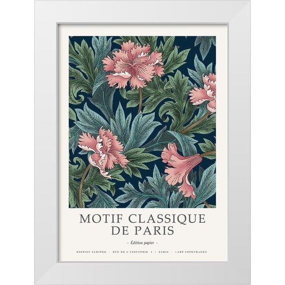 Design Fabrikken 14x18 White Modern Wood Framed Museum Art Print Titled - Motif Classique 2
