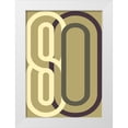 thumbnail image 1 of Design Fabrikken 14x18 White Modern Wood Framed Museum Art Print Titled - Numbers 2, 1 of 4