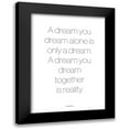 thumbnail image 1 of Design Fabrikken 18x24 Black Modern Framed Museum Art Print Titled - A Dream, 1 of 5