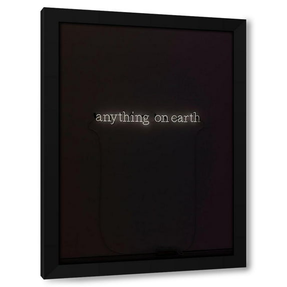 Design Fabrikken 18x24 Black Modern Wood Framed Wall Art Titled - Anything