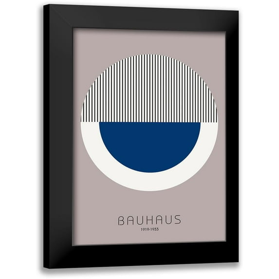 Design Fabrikken 18x24 Black Modern Framed Museum Art Print Titled - Bauhaus 7