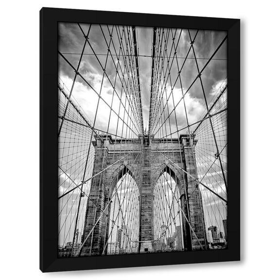 Design Fabrikken 18x24 Black Modern Wood Framed Wall Art Titled - Brooklyn Passage