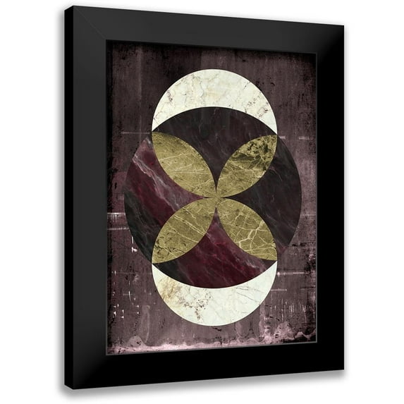 Design Fabrikken 18x24 Black Modern Framed Museum Art Print Titled - Marble Rustic 2