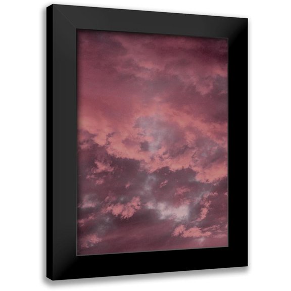 Design Fabrikken 18x24 Black Modern Framed Museum Art Print Titled - Pink Sky