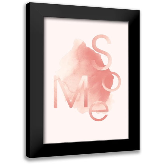 Design Fabrikken 18x24 Black Modern Framed Museum Art Print Titled - Some