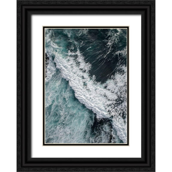 Design Fabrikken 18x24 Black Ornate Wood Framed with Double Matting Museum Art Print Titled - From Above 9