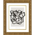 thumbnail image 1 of Design Fabrikken 18x24 Gold Ornate Wood Framed with Double Matting Museum Art Print Titled - Lines 1, 1 of 4