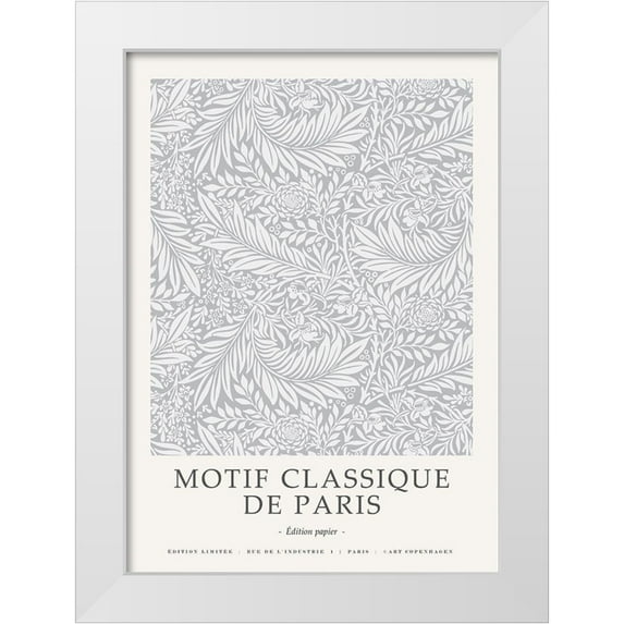 Design Fabrikken 18x24 White Modern Wood Framed Museum Art Print Titled - Motif Classique 5