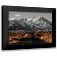 thumbnail image 1 of Design Fabrikken 24x18 Black Modern Framed Museum Art Print Titled - The Road 1, 1 of 5