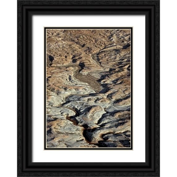 Design Fabrikken 24x32 Black Ornate Wood Framed with Double Matting Museum Art Print Titled - From Above 2