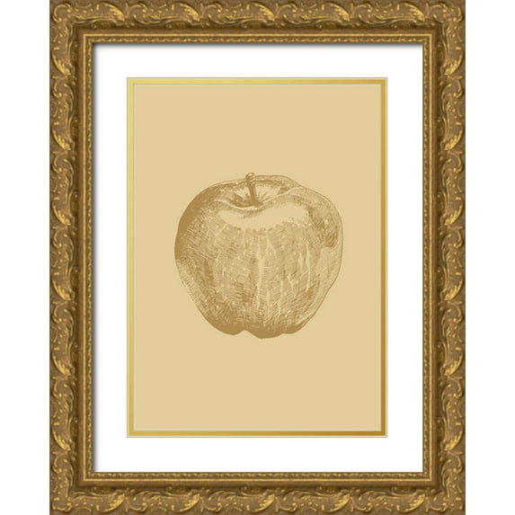 Design Fabrikken 24x32 Gold Ornate Wood Framed with Double Matting Museum Art Print Titled - Botanica 4