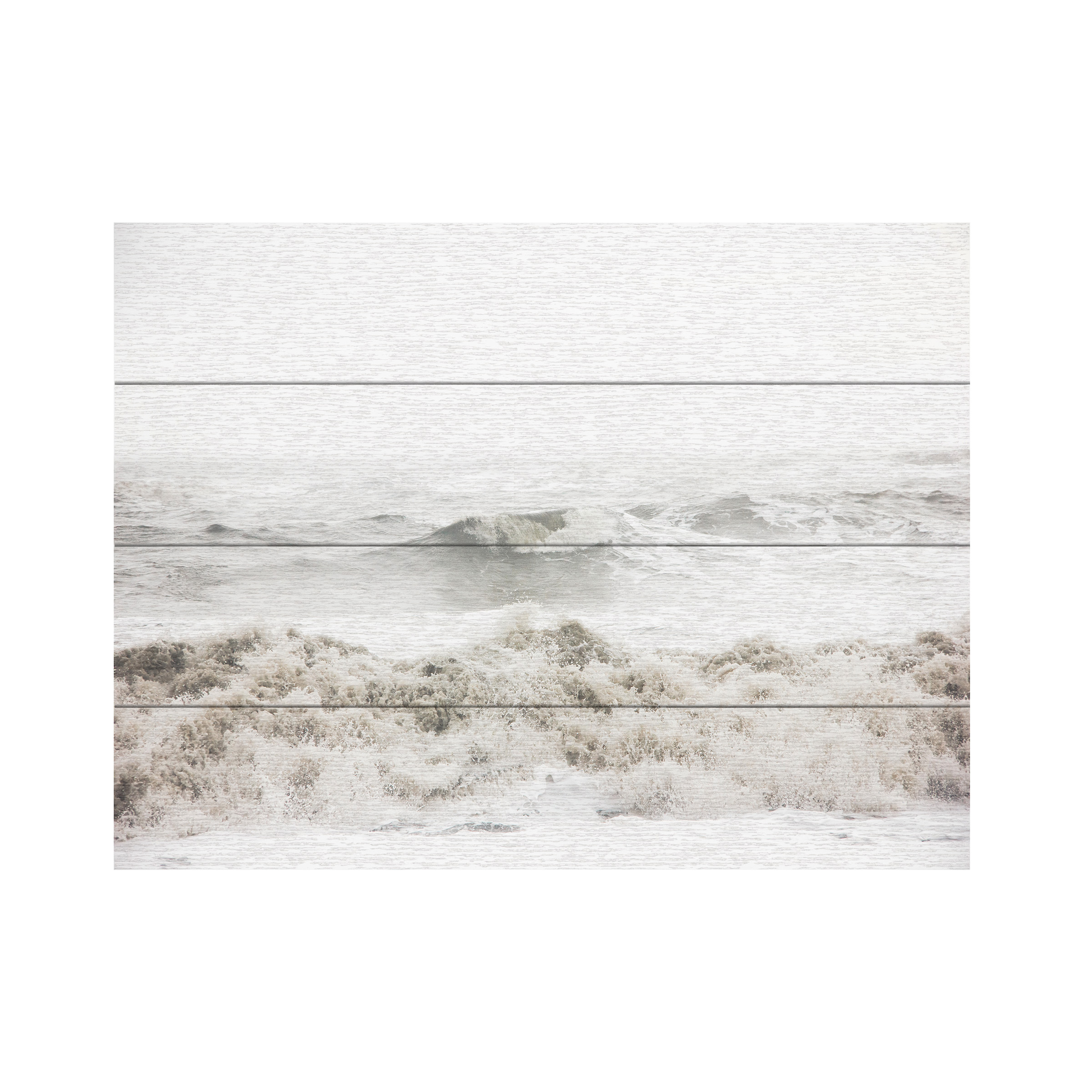 Design Fabrikken 'Breaking Waves Fabrikken' Wood Slat Art 12x16