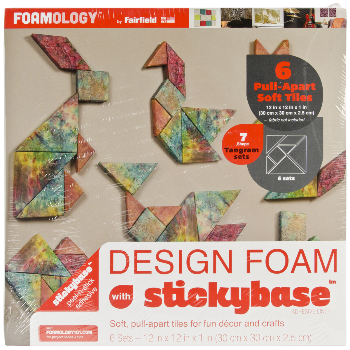 Design Foam Tangram Set 6/Pkg12"X12"X1"