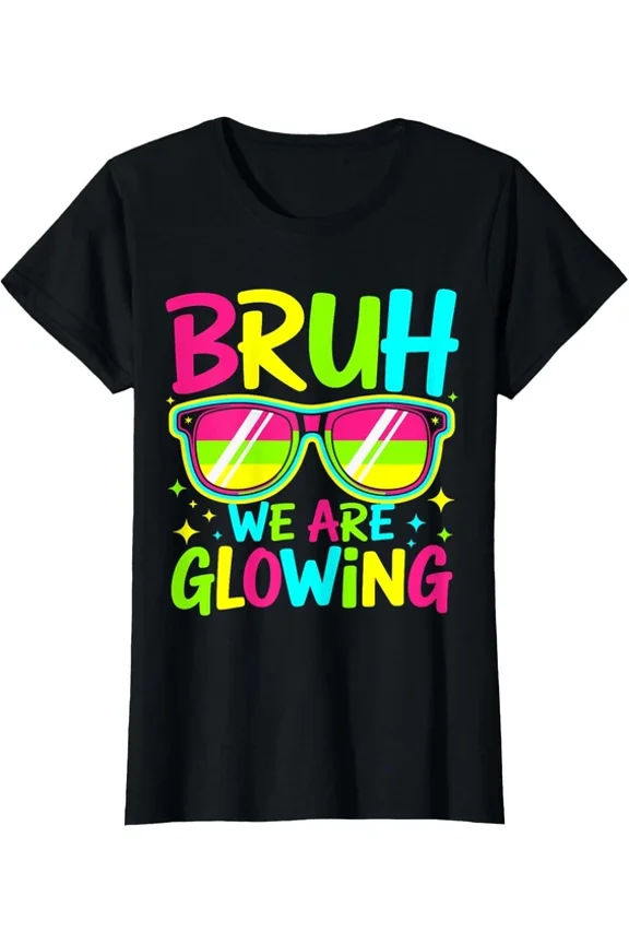 Design Funny Glowing Era Group Team Funny Design Crewneck T-Shirt