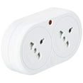 thumbnail image 1 of Design Go Double Visitor Adaptor, White, One Size, 1 of 6