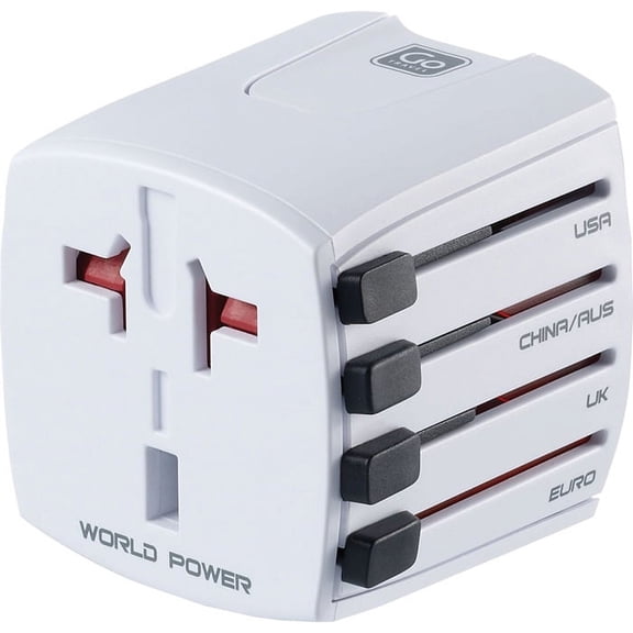 Design Go Luggage Worldwide Adaptor, White, One Size