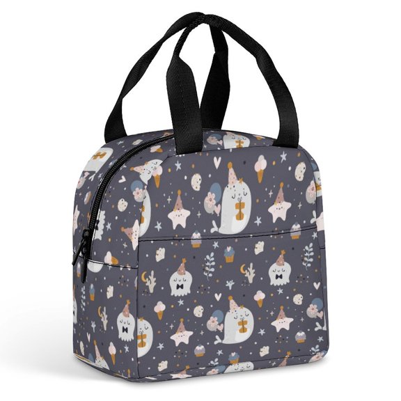 Design Graphics Animation Large Capacity Lunch Bag Insulated Lunch Box for Men Women Travel Office Picnic Portable Lunch Tote Bag