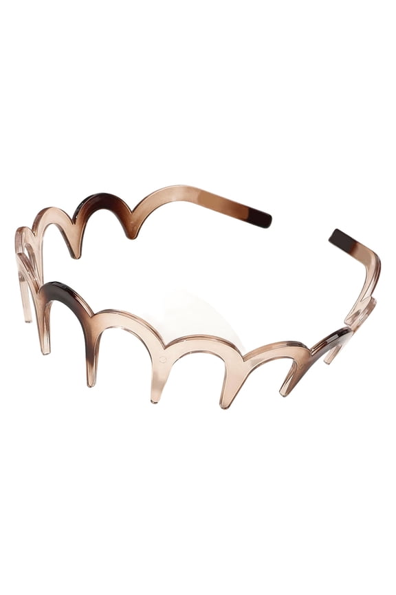 Design Hair Band with Grip Teeth Flexible Hair Holder Patterns Lightweight Barrettes for Women