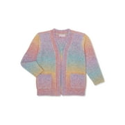 Design History Toddler Girls Rainbow Ombre Open-Front Cardigan, Sizes 2T-5T