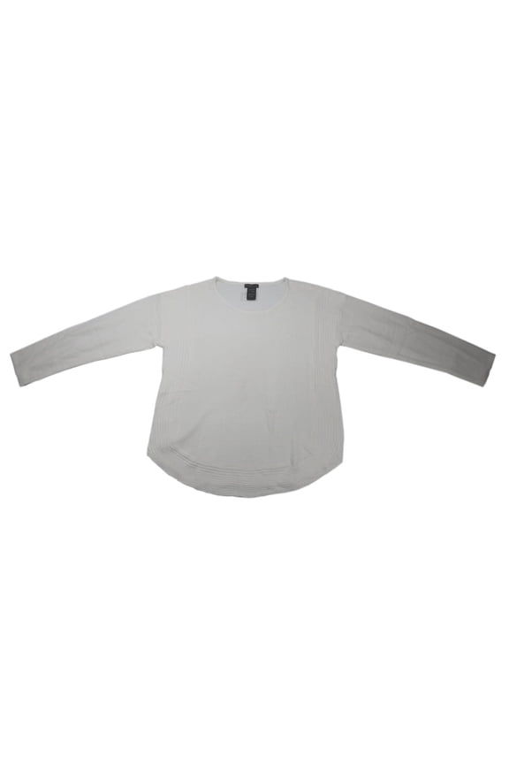 Womens Size Large Long Sleeve Pullover Sweater, Pearl