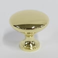 thumbnail image 1 of Design House 1-1/4" Mushroom Cabinet Knob in Polished Brass - 25 Pack, 1 of 1
