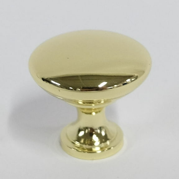 Design House 1-1/4" Mushroom Cabinet Knob in Polished Brass - 25 Pack