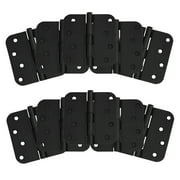 Design House 10-Pack Heavy Duty Steel 4" x 4" Interior Door Hinges with 5/8" Radius, Matte Black