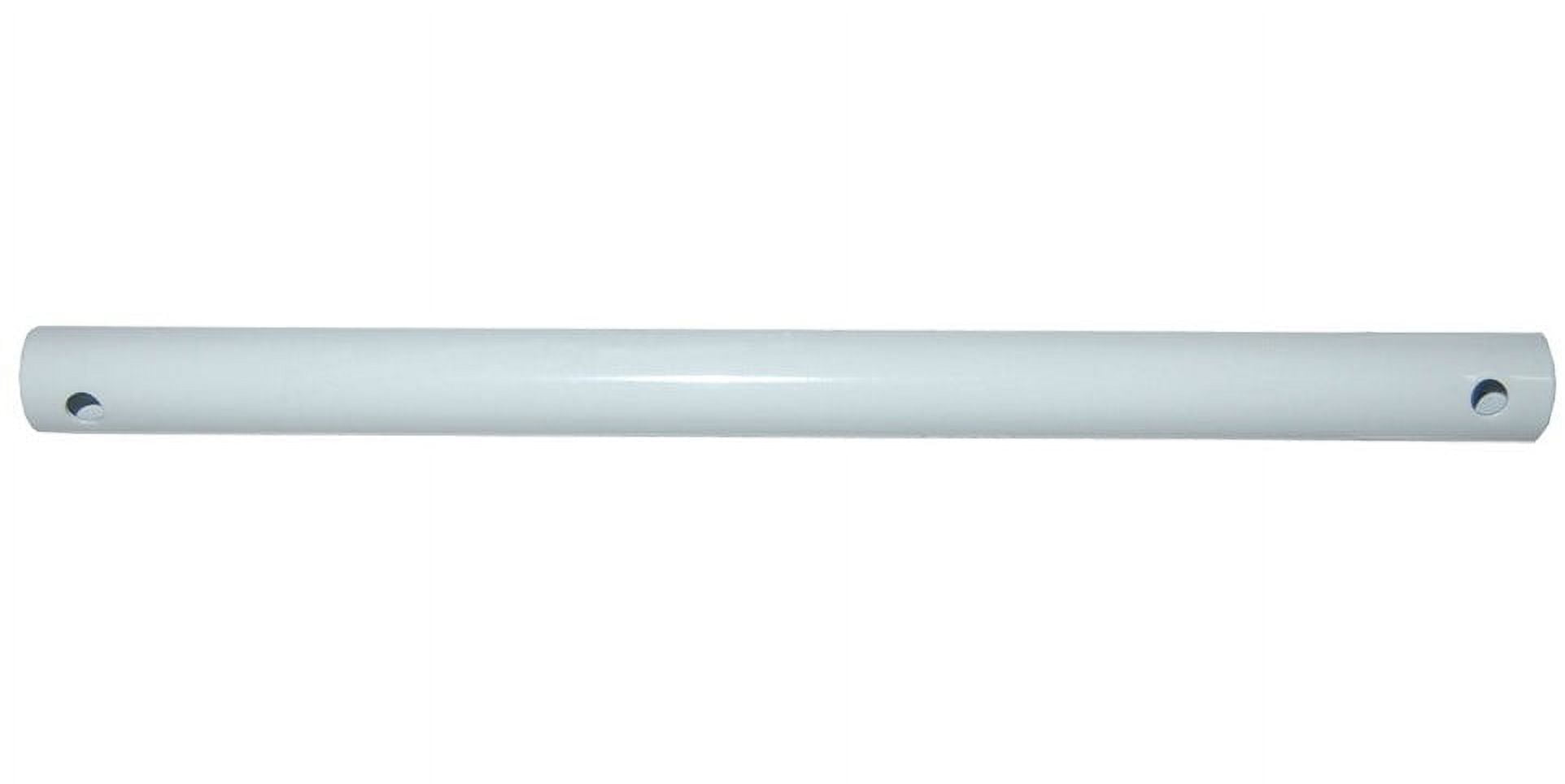 36-Inch White Steel Ceiling Fan Downrod