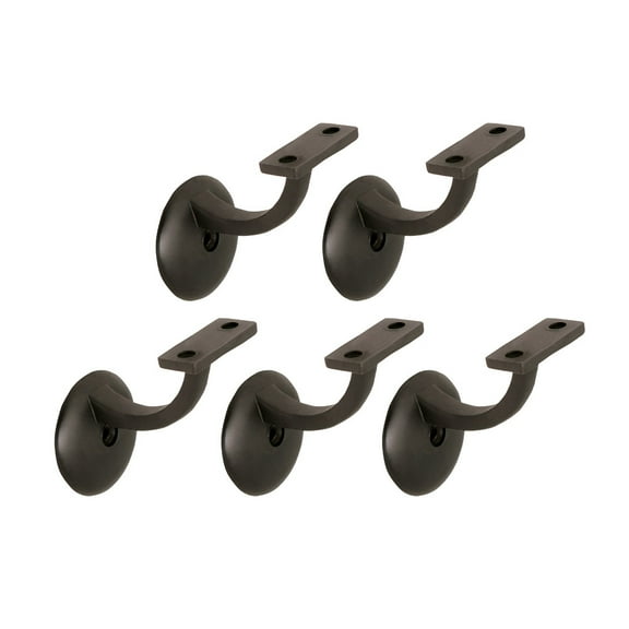 Design House 182048 Jumbo Handrail Bracket Oil Rubbed Bronze 5-Pack