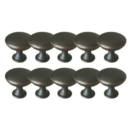 Design House 10-pack Midtown 5/8" Diameter Round Door and Cabinet Knobs, Oil Rubbed Bronze