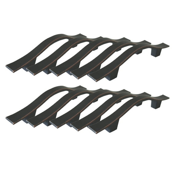 Design House Metro 10-Pack 3" Center to Center Drawer or Cabinet Pulls, Oil Rubbed Bronze