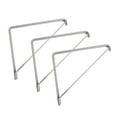 thumbnail image 1 of Design House 182733 11-inch Shelf Rod Bracket White 3-Pack, 1 of 9